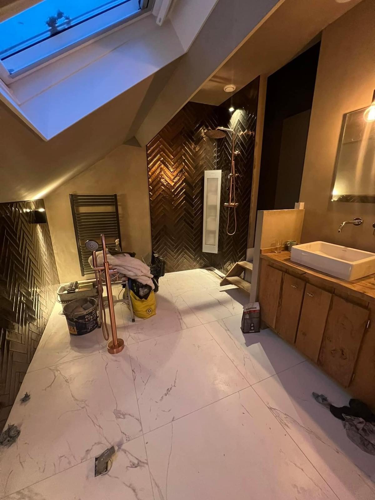 Badkamerrenovatie particulier — Veluwe